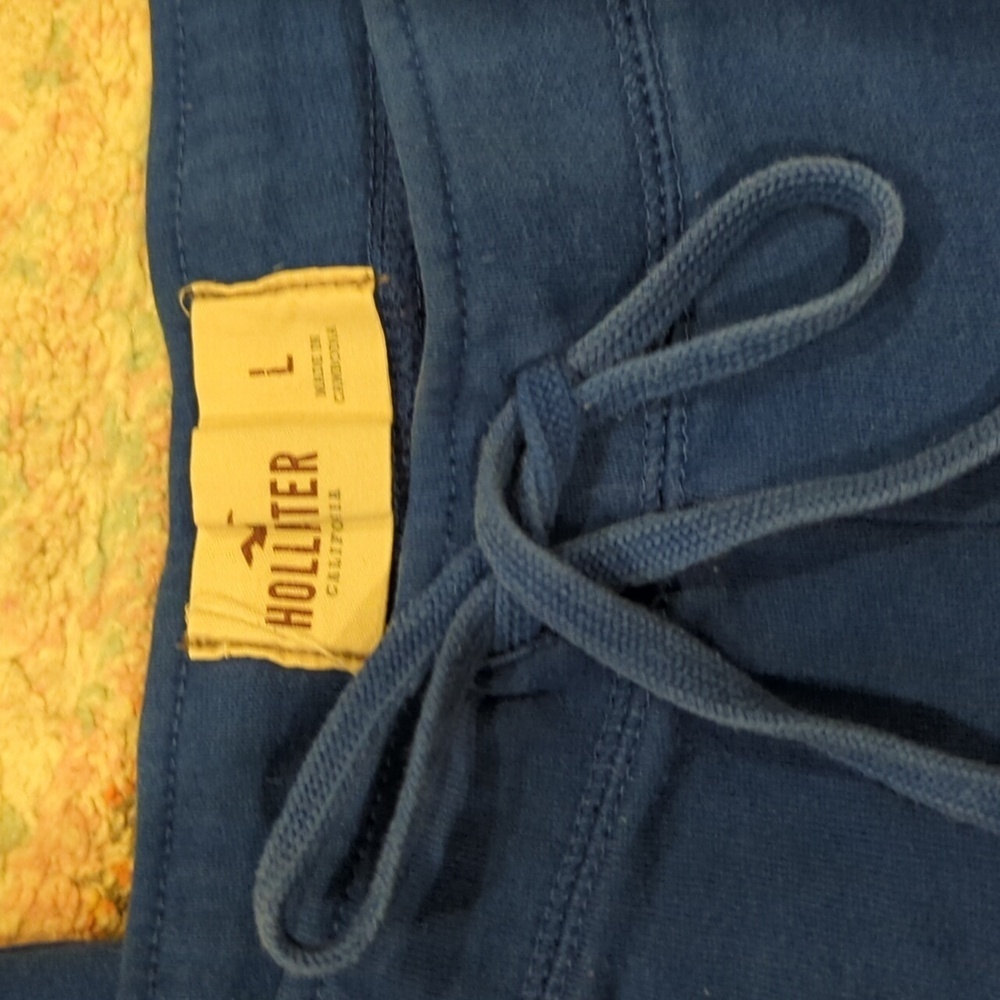 Y2k Hollister Spellout Straight Pants Blue 2000's Depop Low Rise Lounge Comfy - Picture 7 of 11